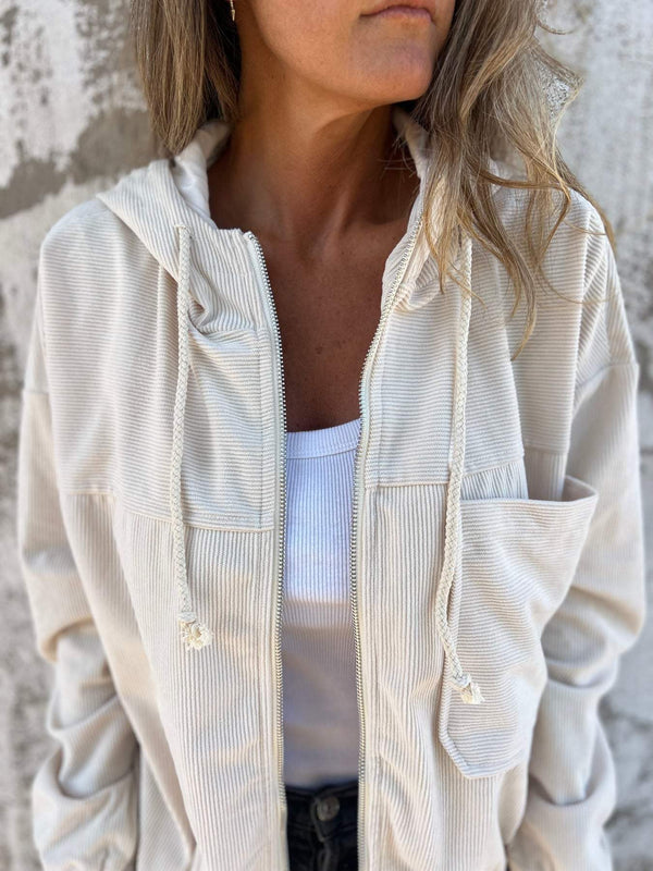 Corduroy capuchonjack