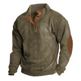 Sweater met knoopsluiting en premium comfort