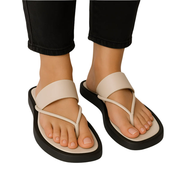 Stijlvol Flip-flop Sandalen met Y-vormige band en dikke platte zool