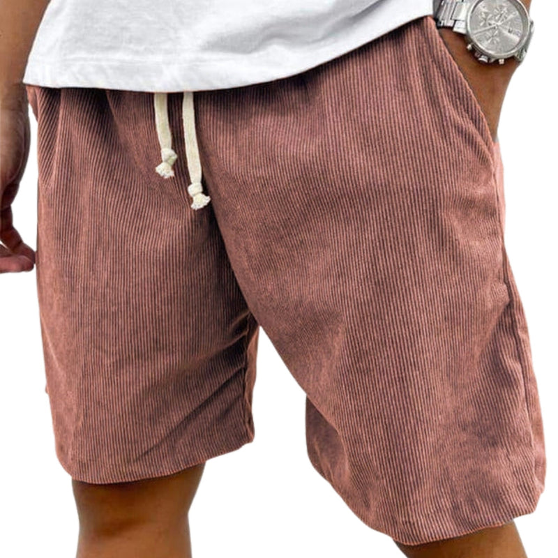 Losse shorts met trekkoord in de taille en zijzakken