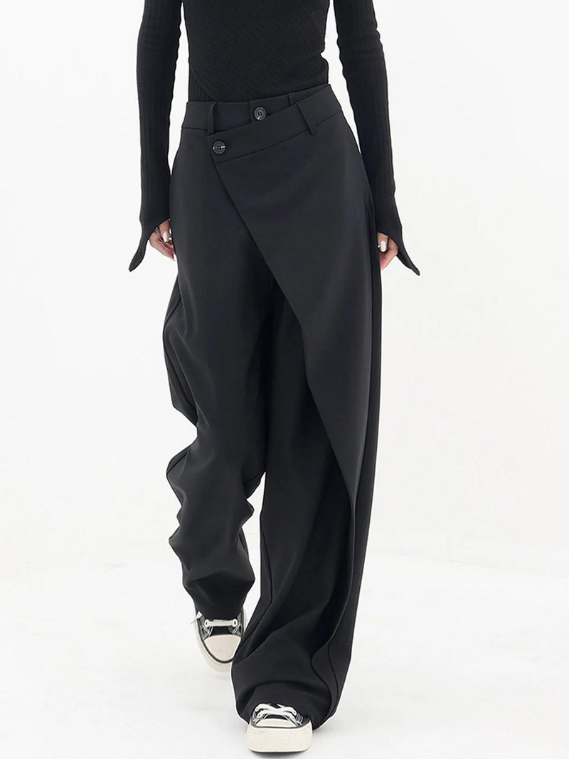 Asymmetrische baggy broek