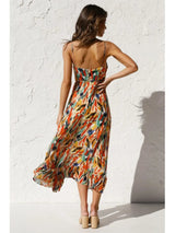 Zomerjurk met V-Hals en Print