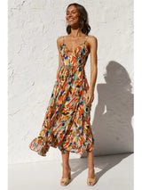 Zomerjurk met V-Hals en Print
