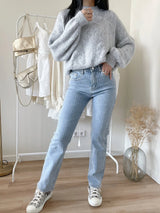 Slim fit zomerjeans met rekbare pasvorm