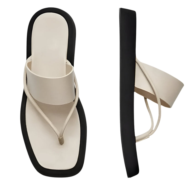 Stijlvol Flip-flop Sandalen met Y-vormige band en dikke platte zool