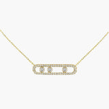 Delicate ketting met drie hangende ronde accenten