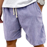 Losse shorts met trekkoord in de taille en zijzakken