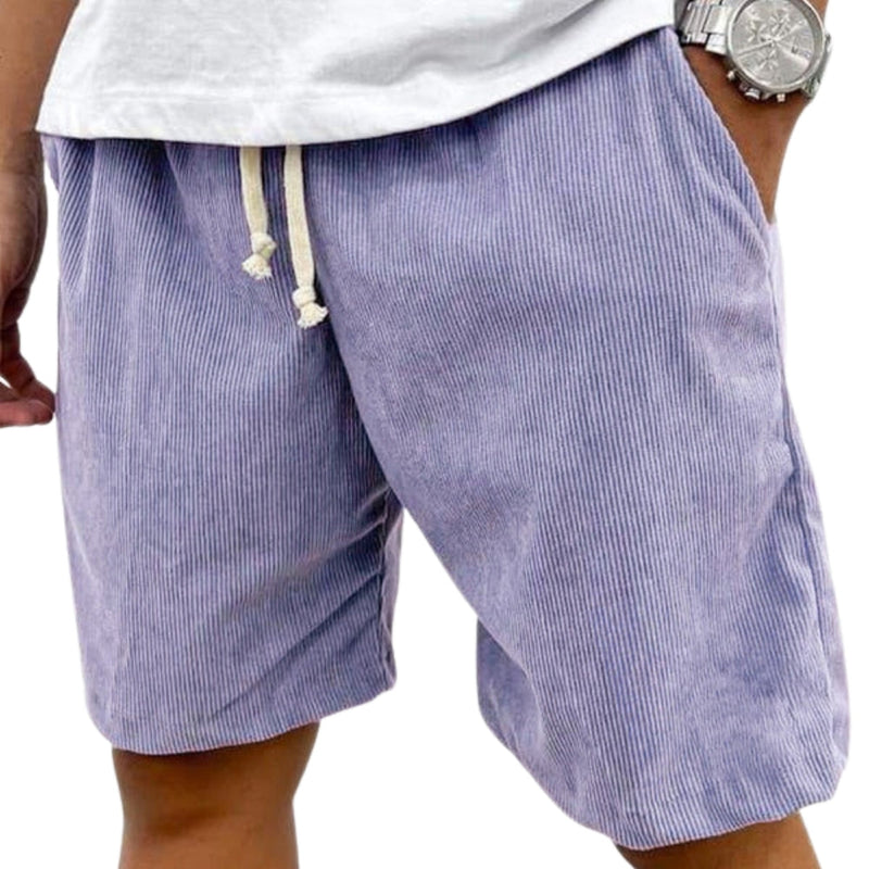 Losse shorts met trekkoord in de taille en zijzakken