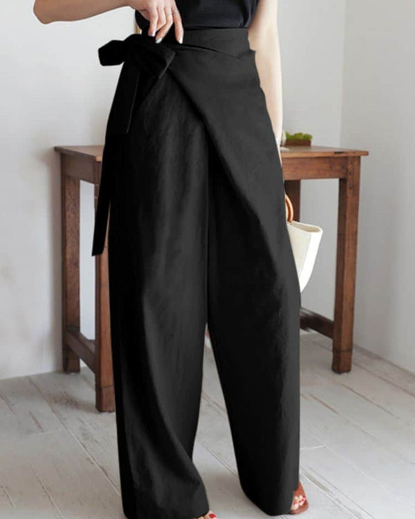 Stijlvolle broek met praktische zakken en vloeiende vorm