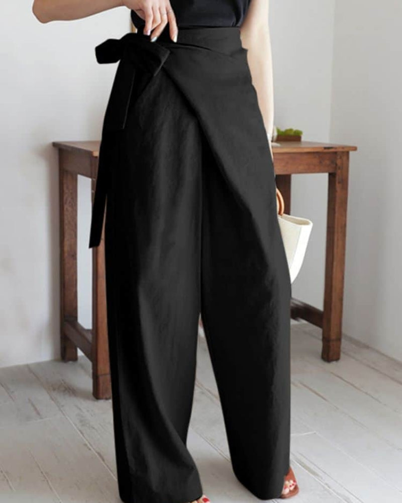 Stijlvolle broek met praktische zakken en vloeiende vorm