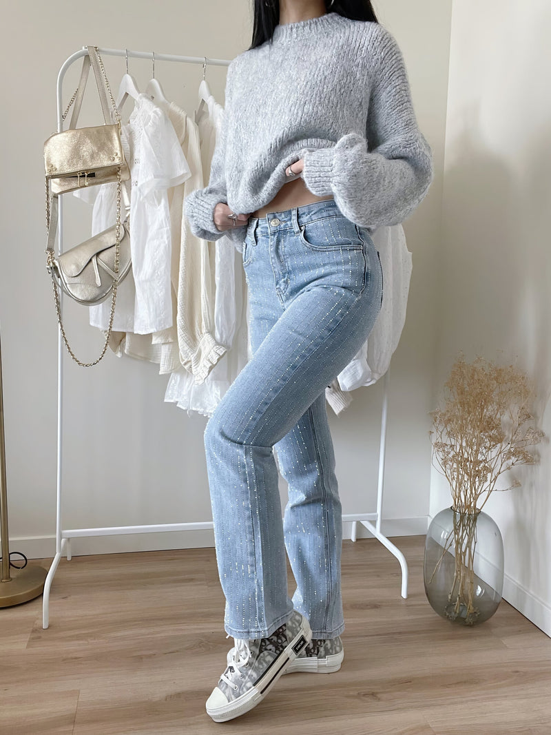 Slim fit zomerjeans met rekbare pasvorm