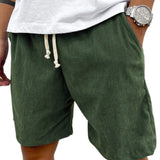 Losse shorts met trekkoord in de taille en zijzakken