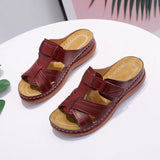 Antislip orthopedische leren sandalen