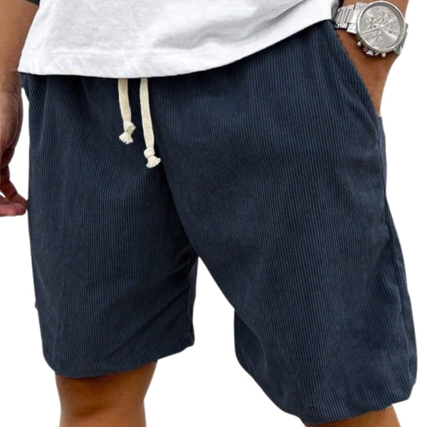 Losse shorts met trekkoord in de taille en zijzakken