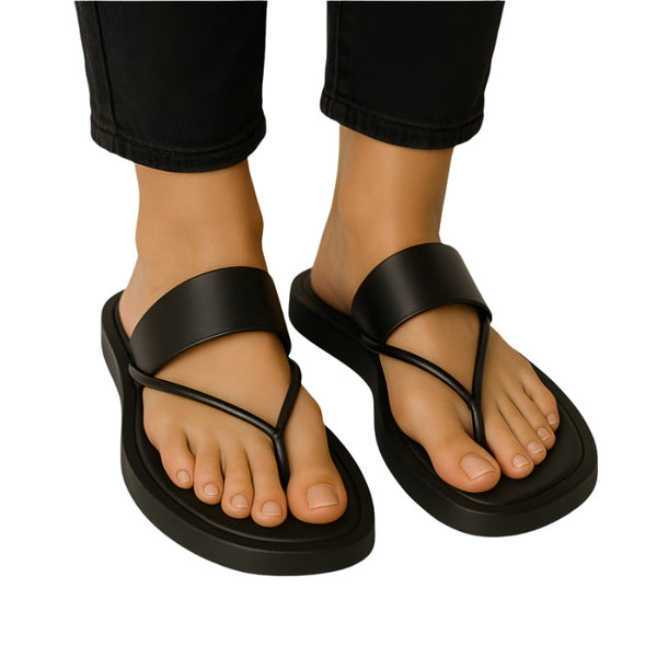Stijlvol Flip-flop Sandalen met Y-vormige band en dikke platte zool