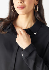 Zwart Shirt met Lange Mouwen – Nieuw Binnen