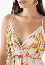 Maxi Jurk met Print en Spaghettibandjes