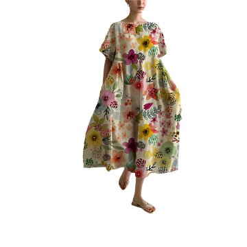 Maxi Jurk Met Bloemenprint