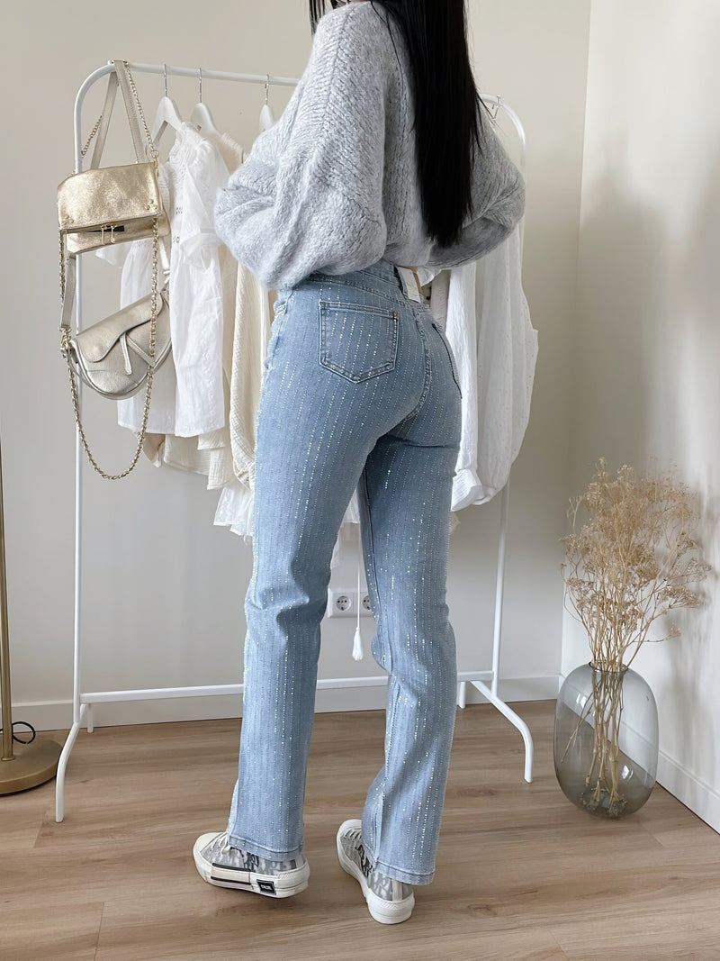 Slim fit zomerjeans met rekbare pasvorm