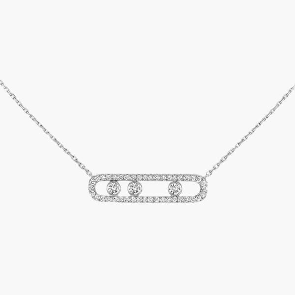 Delicate ketting met drie hangende ronde accenten