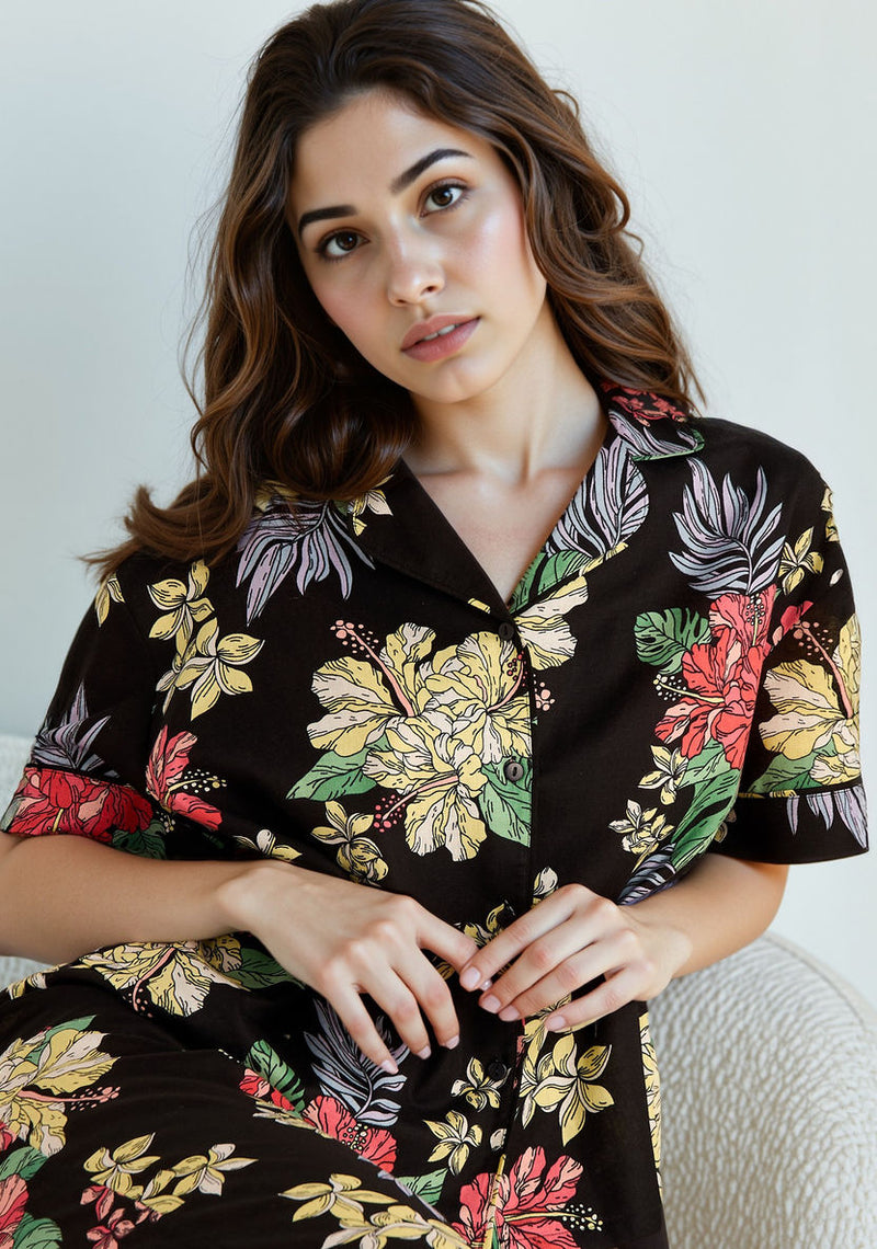 Pyjamaset met bloemenprint