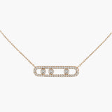 Delicate ketting met drie hangende ronde accenten