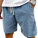 Losse shorts met trekkoord in de taille en zijzakken