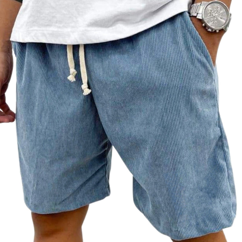 Losse shorts met trekkoord in de taille en zijzakken