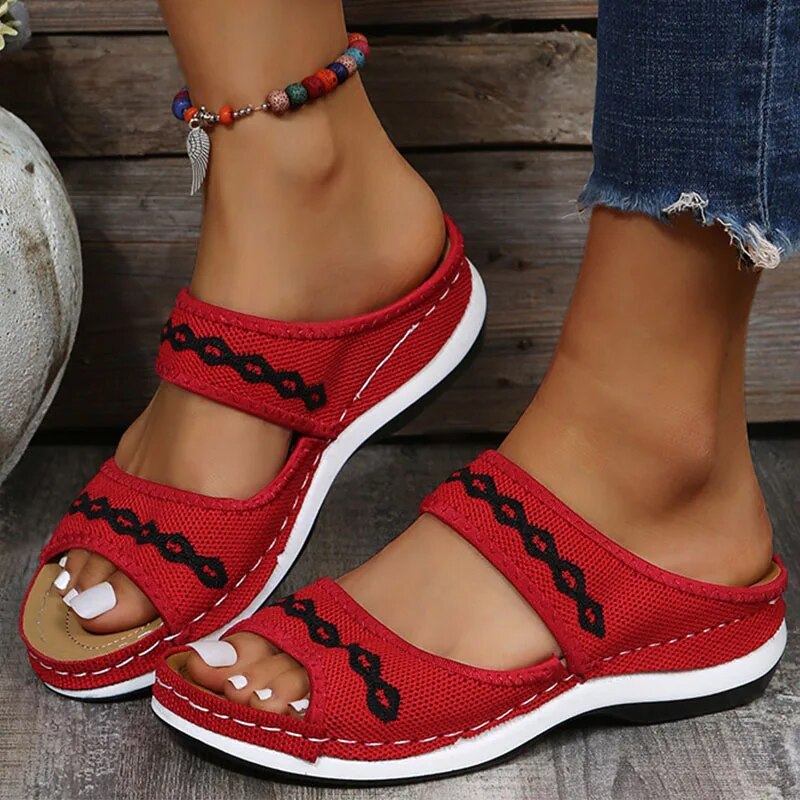 Unieke orthopedische leren sandalen