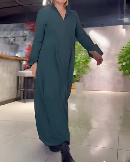 Elegante damesjurk met lange mouwen