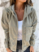 Corduroy capuchonjack