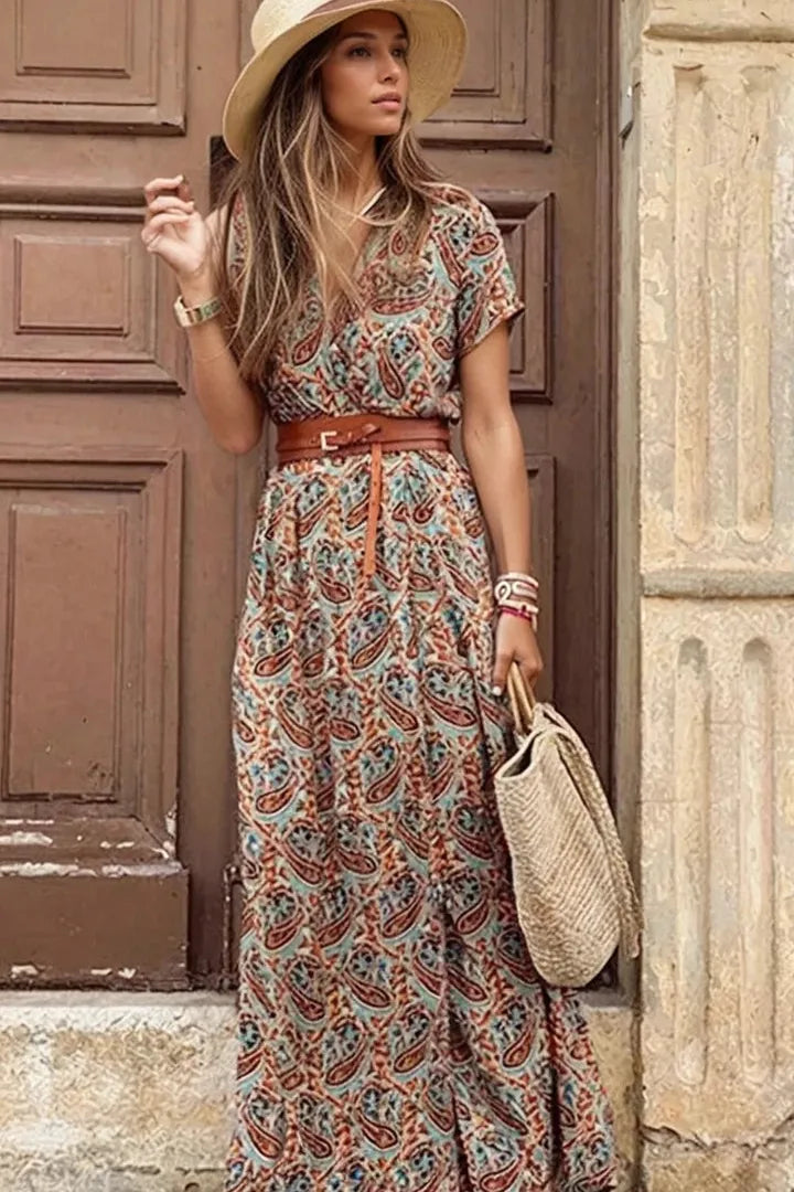 Boho Bloemen Jurk