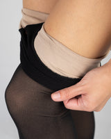 Warme panty met hoge taille en fleecevoering