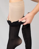 Warme panty met hoge taille en fleecevoering