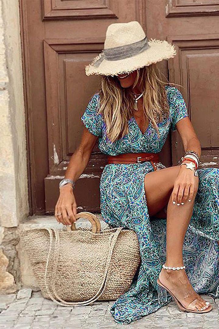 Boho Bloemen Jurk