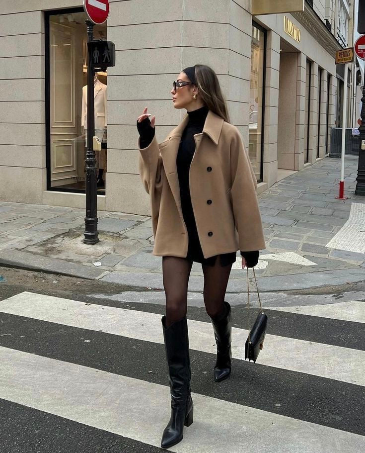 Elegante mini manteljas