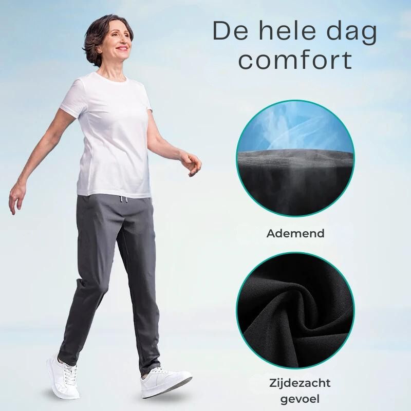 Sneldrogende Stretchbroek met Elastische Taille