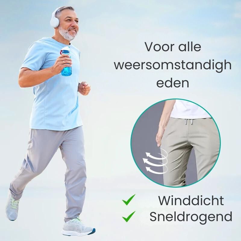 Sneldrogende Stretchbroek met Elastische Taille