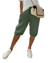 Dames short met elastische taille en zakken