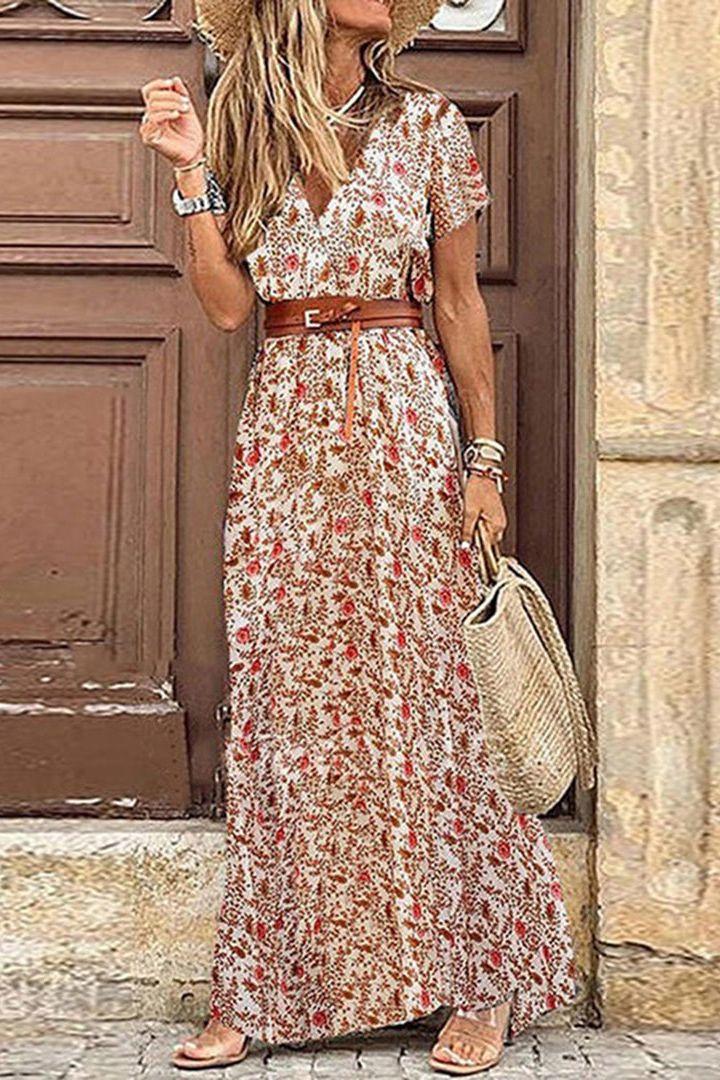 Boho Bloemen Jurk