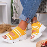 Slip-On orthopedische sandalen met Uitgesneden ontwerp en dikke zool