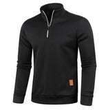 Sweatshirt met halve rits