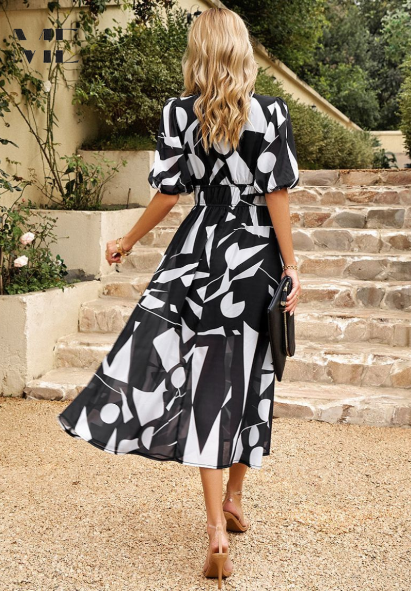 Luxe Tijdloze Midi Jurk