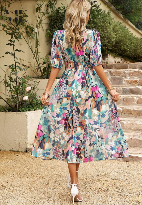 Luxe Tijdloze Midi Jurk