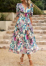 Luxe Tijdloze Midi Jurk
