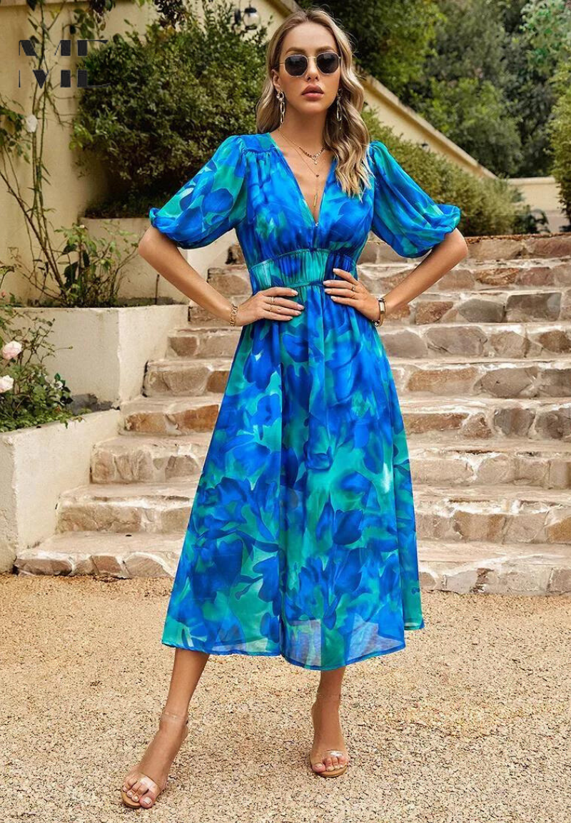 Luxe Tijdloze Midi Jurk
