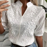 Elegante Blouse met Luchtige Pasvorm en Lange Mouwen