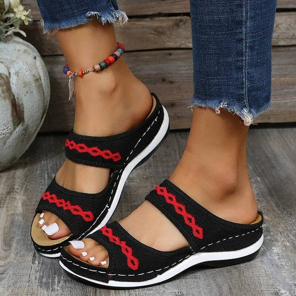 Unieke orthopedische leren sandalen