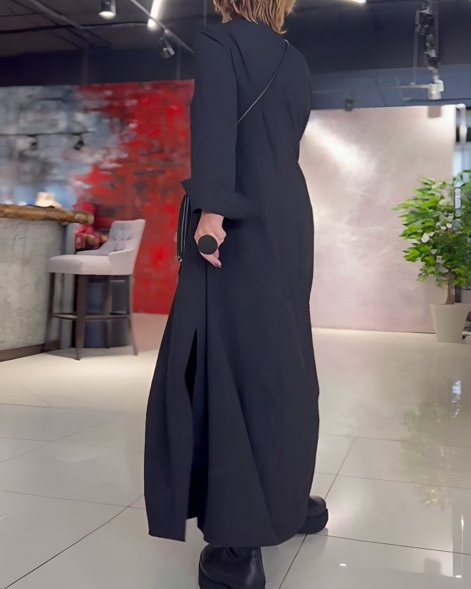 Elegante damesjurk met lange mouwen