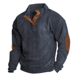 Sweater met knoopsluiting en premium comfort